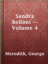 Cover image for Sandra Belloni — Volume 4